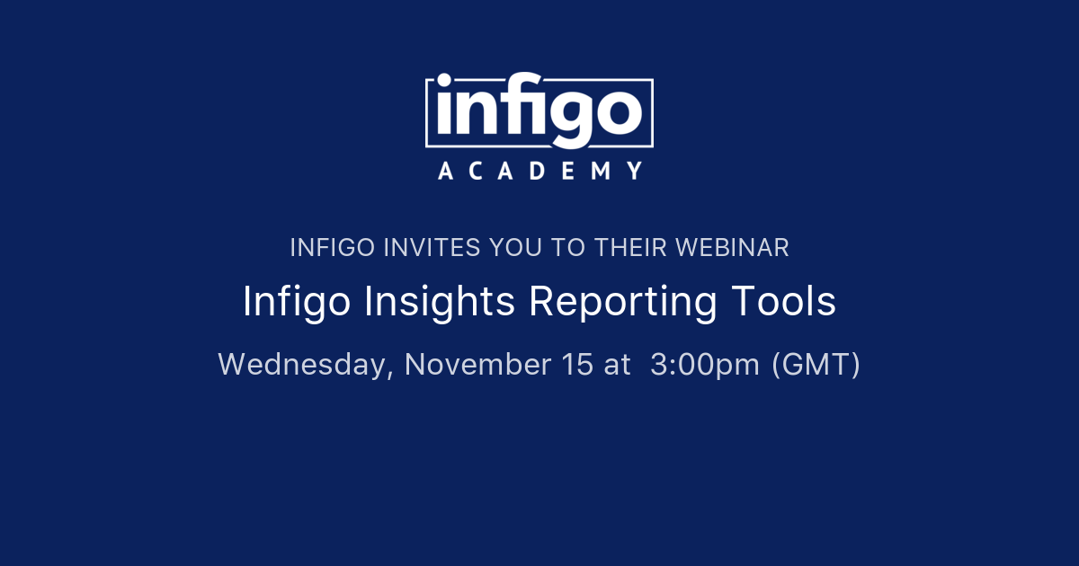 Infigo Insights Reporting Tools | Infigo