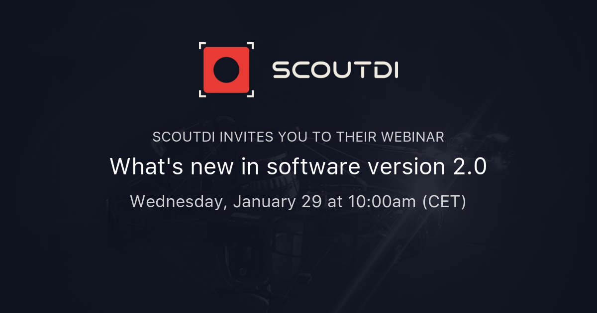 What's new in software version 2.0 | SCOUTDI