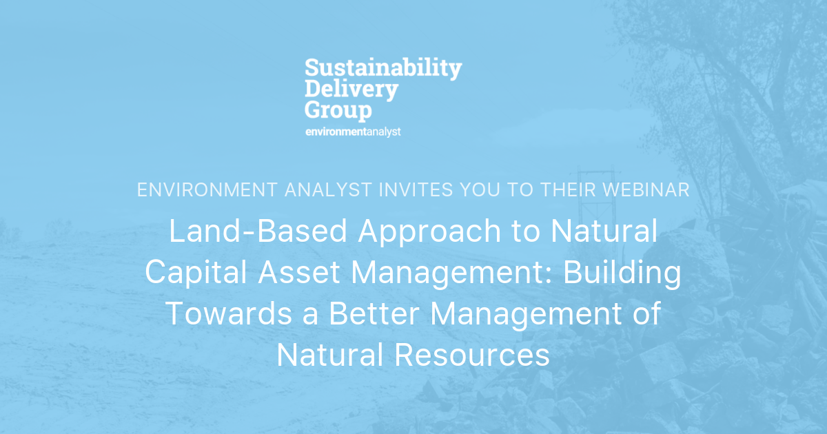 Land-Based Approach to Natural Capital Asset Management: Building ...