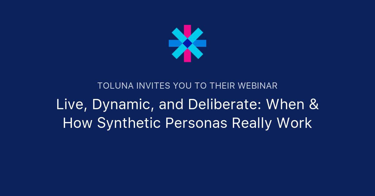 Scott Axcell Live, Dynamic, and Deliberate: When & How Synthetic Personas Really ...