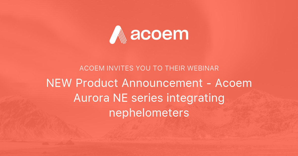 NEW Product Announcement Acoem Aurora NE series integrating