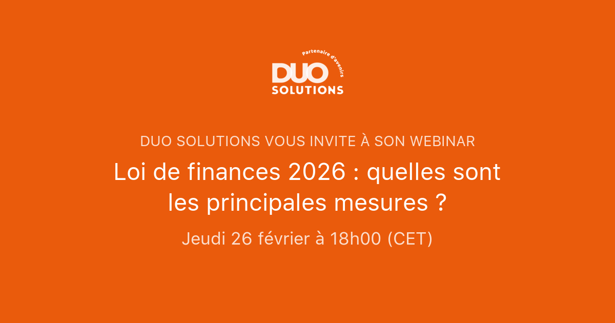 Loi de finances 2026 : quelles sont les principales mesures ? | DUO ...