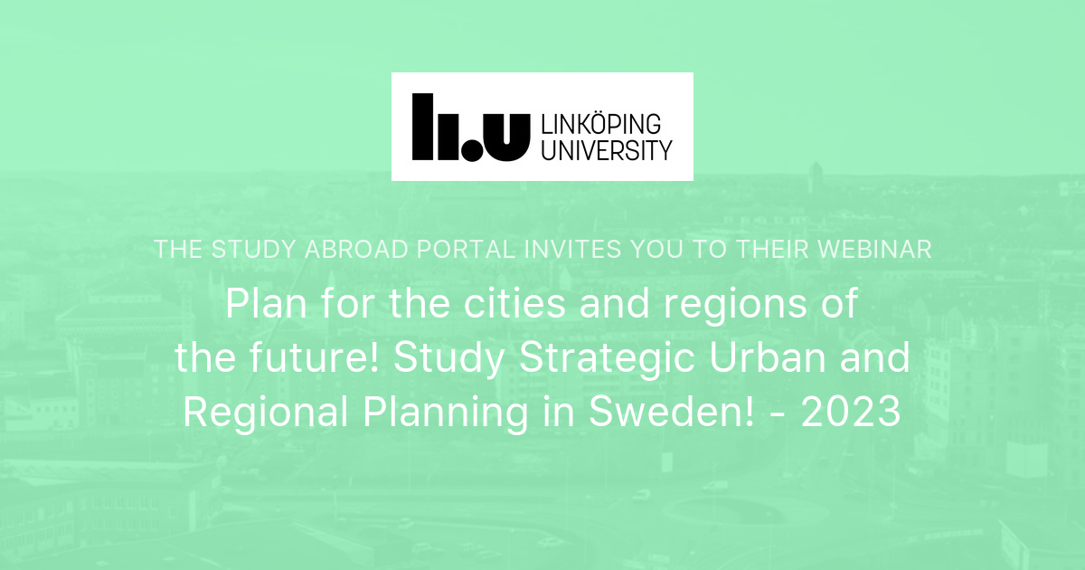 phd in urban planning in sweden