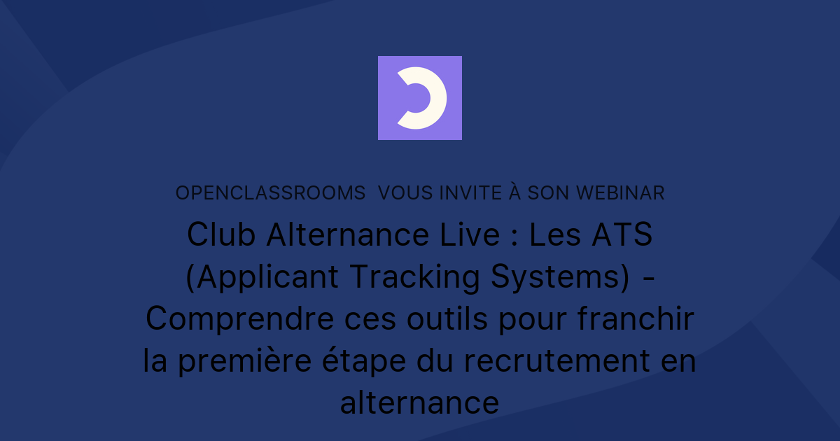 Club Alternance Live : Les ATS (Applicant Tracking Systems ...