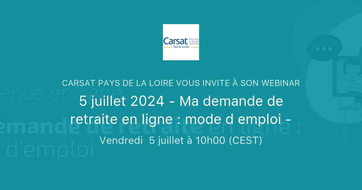 5 juillet 2024 - Ma demande de retraite en ligne : mode d emploi ...