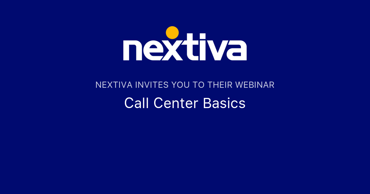 Call Center Basics | Nextiva