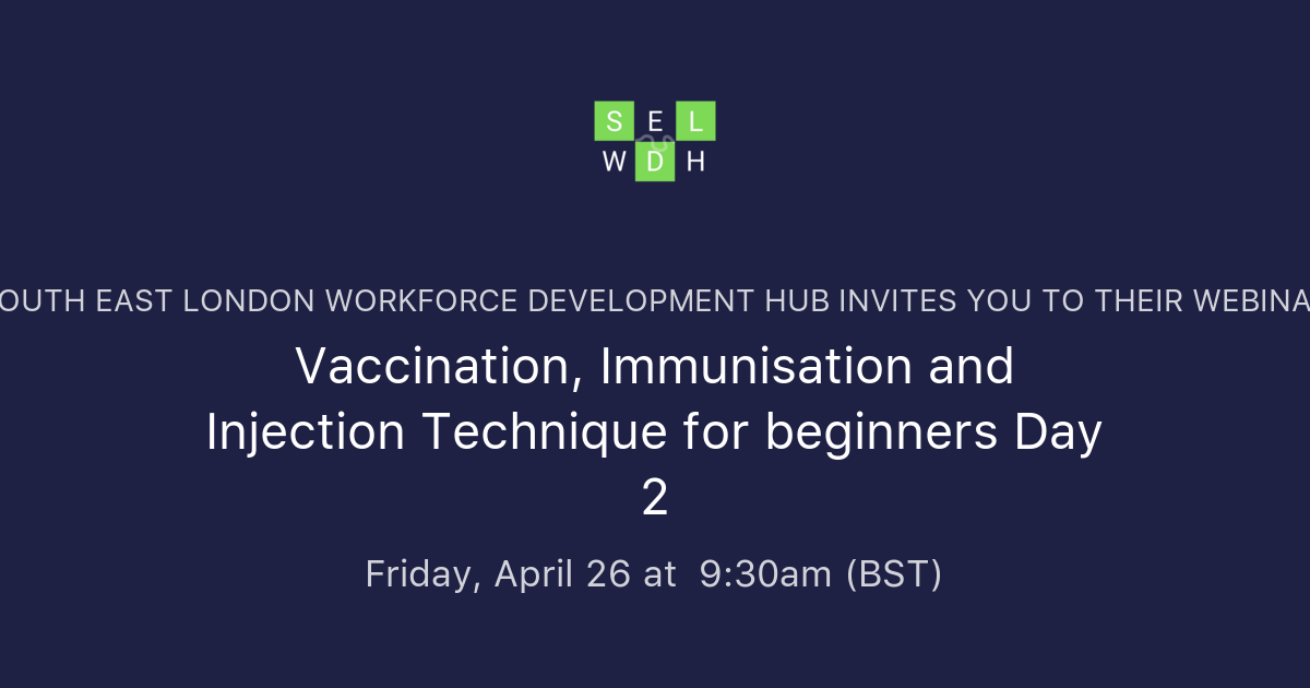 Vaccination, Immunisation and Injection Technique for beginners Day 2 ...