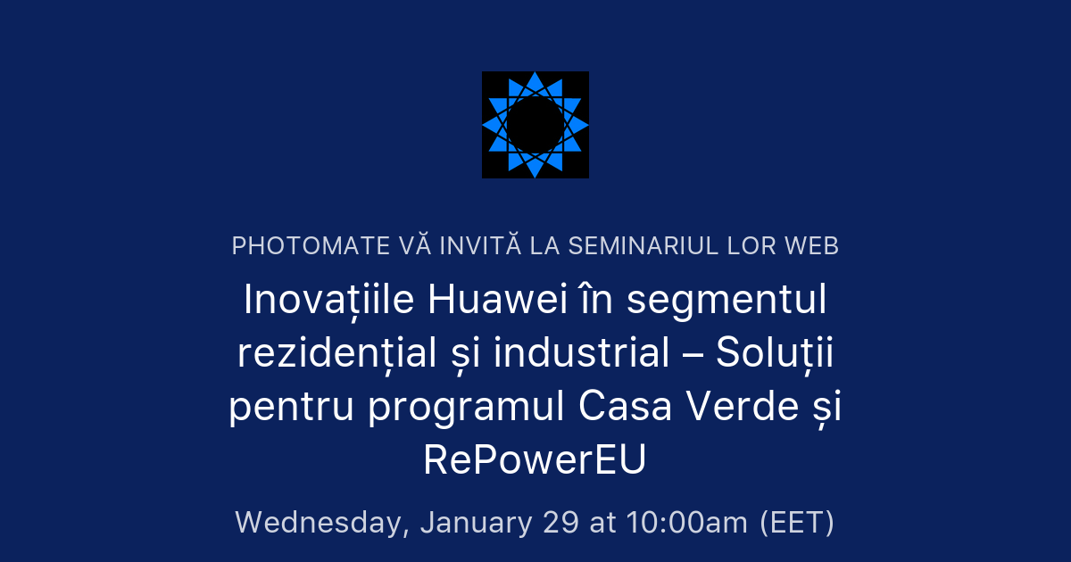 Inovațiile Huawei în segmentul rezidențial și industrial – Soluții ...