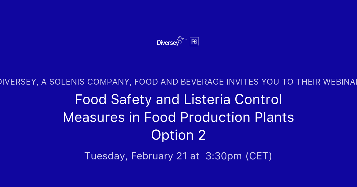 Food Safety and Listeria Control Measures in Food Production Plants ...