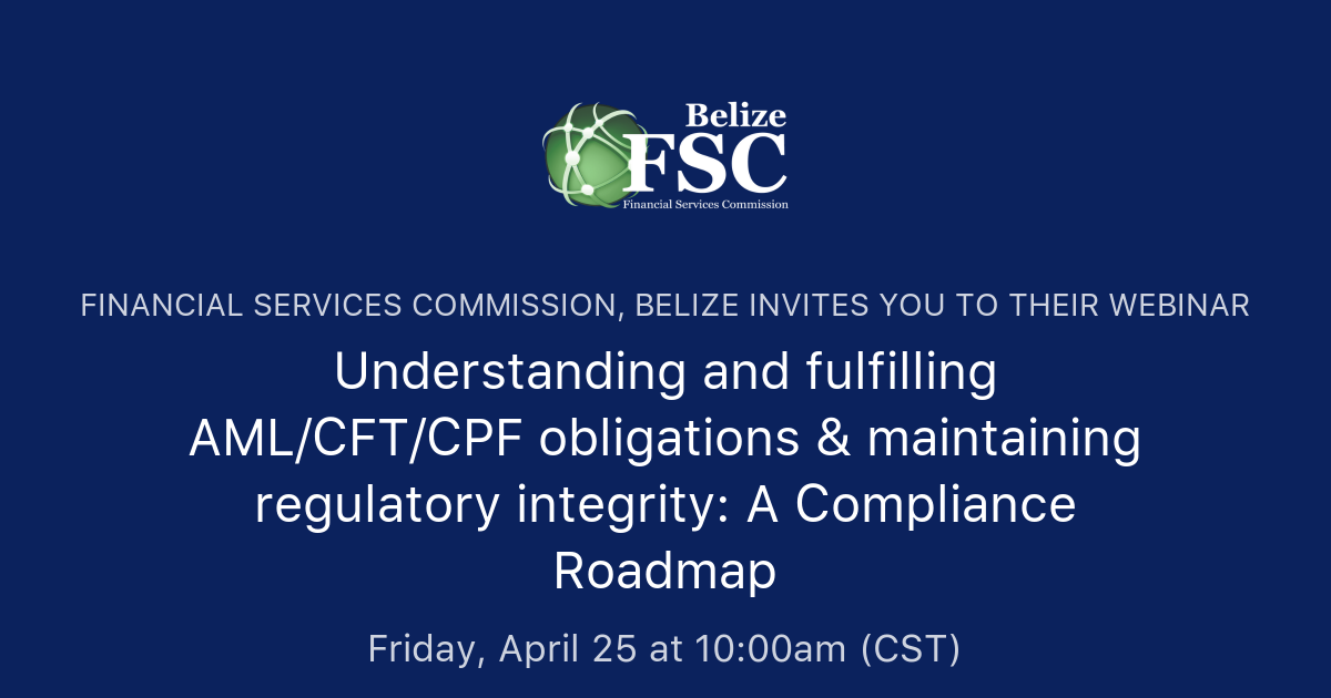 Understanding and fulfilling AML/CFT/CPF obligations & maintaining ...