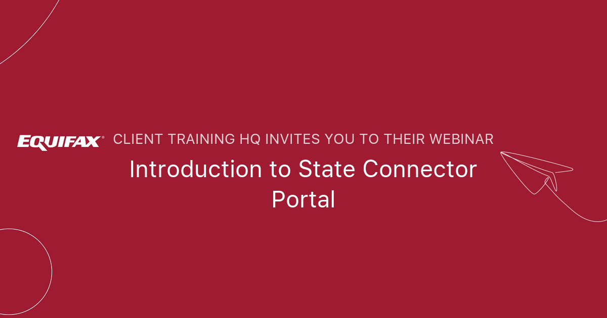 Introduction to State Connector Portal | Client Training HQ