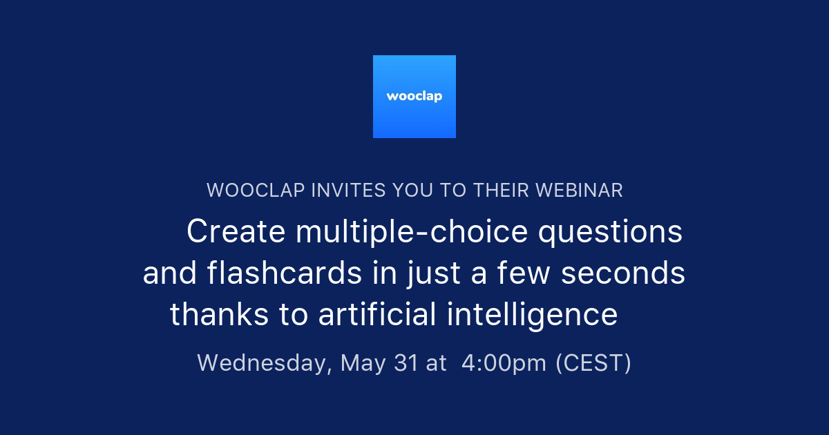 🧠 Create multiplechoice questions and flashcards in just a few seconds
