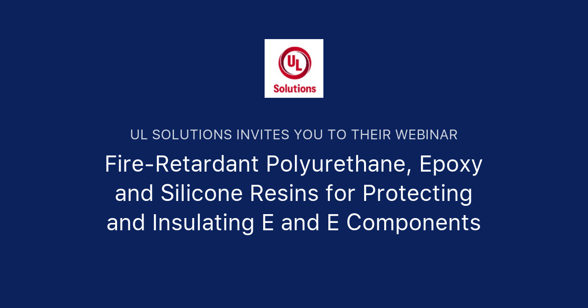 Fire-Retardant Polyurethane, Epoxy and Silicone Resins for Protecting ...