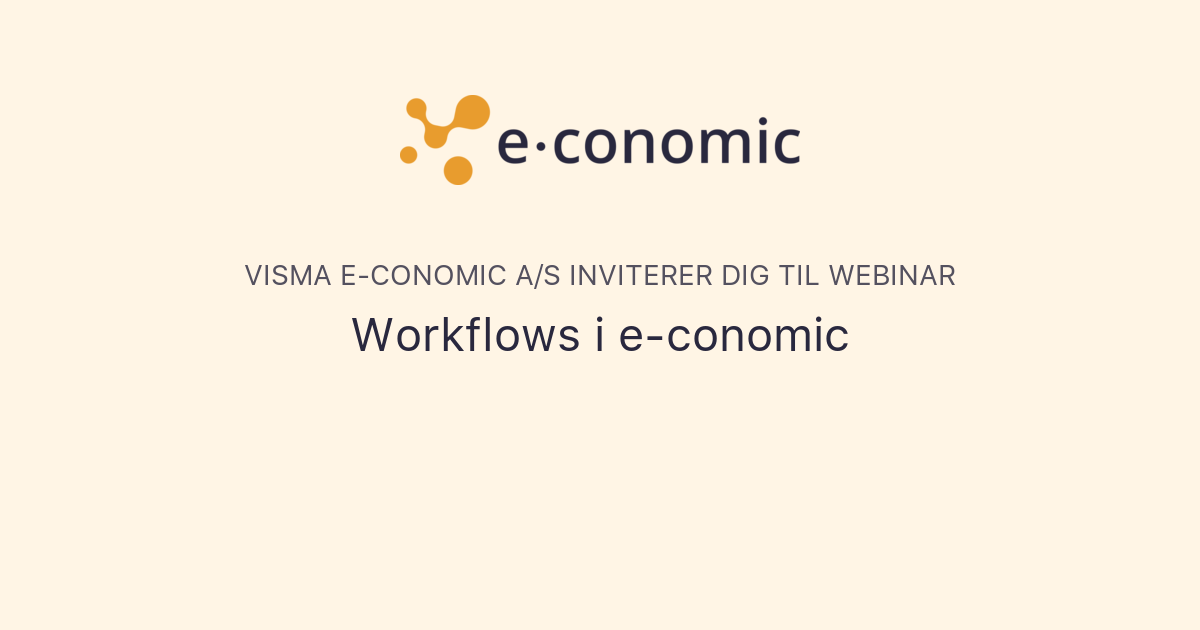 Workflows i e-conomic | Visma e-conomic A/S