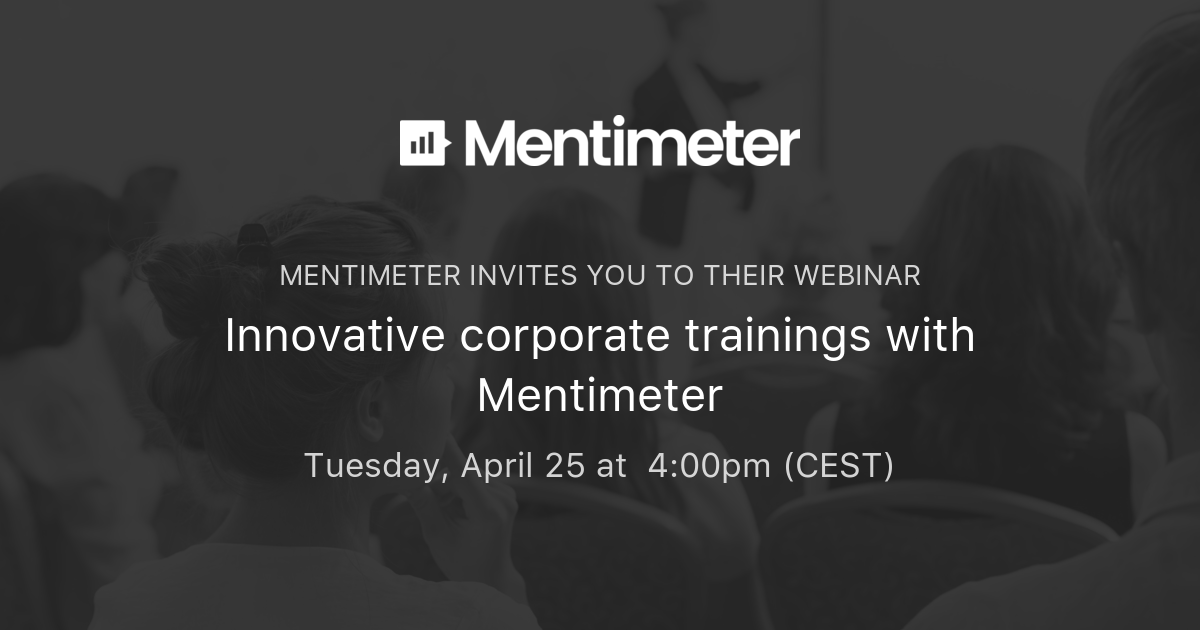 Innovative corporate trainings with Mentimeter | Mentimeter