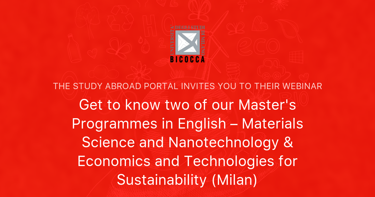 Get to know two of our Master's Programmes in English – Materials ...