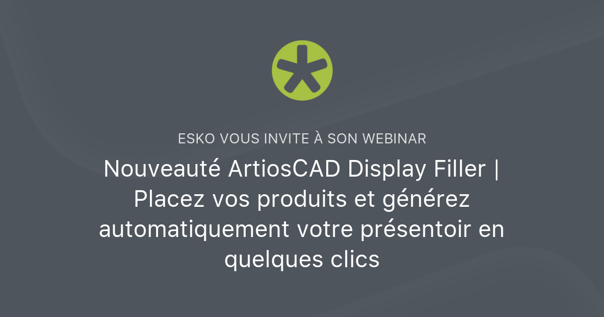 placez Images High Quality Grahic Nouveauté ArtiosCAD Display Filler | Placez vos produits et générez ...