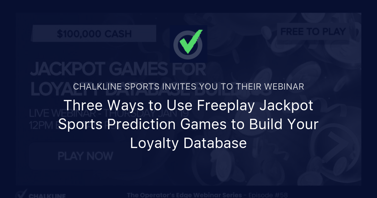 Three Ways to Use Freeplay Jackpot Sports Prediction Games to Build ...