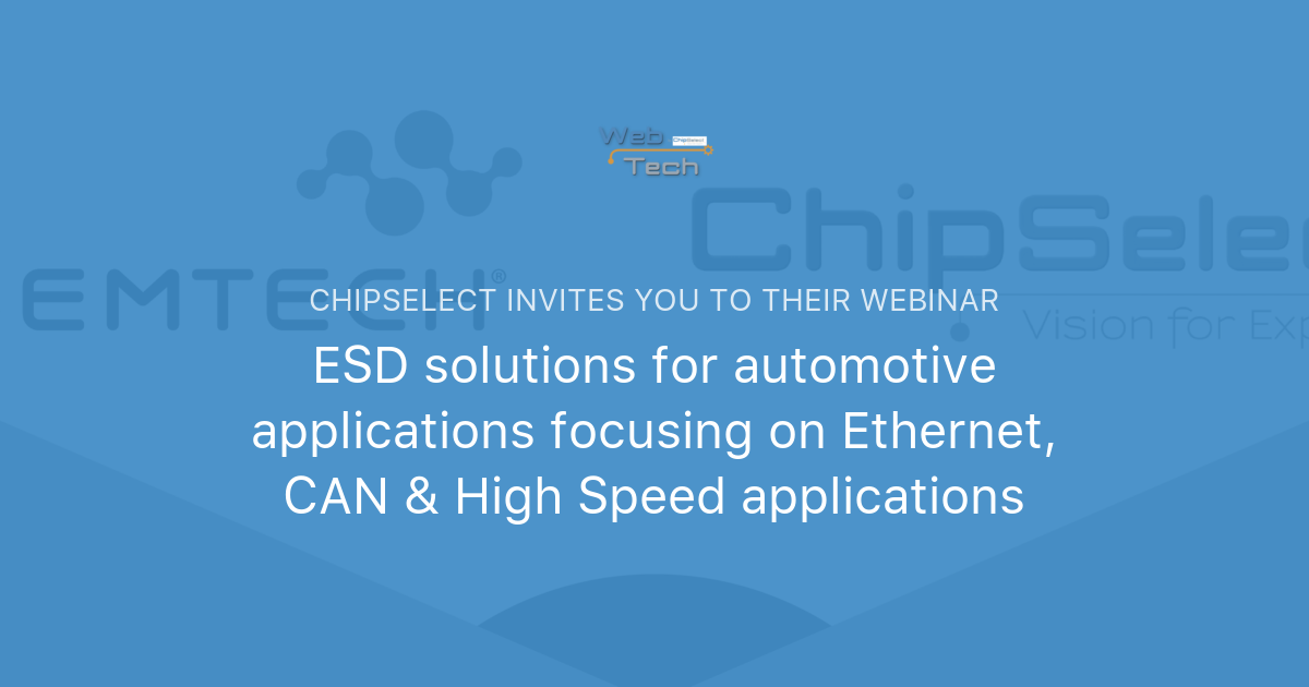 ESD solutions for automotive applications focusing on CAN