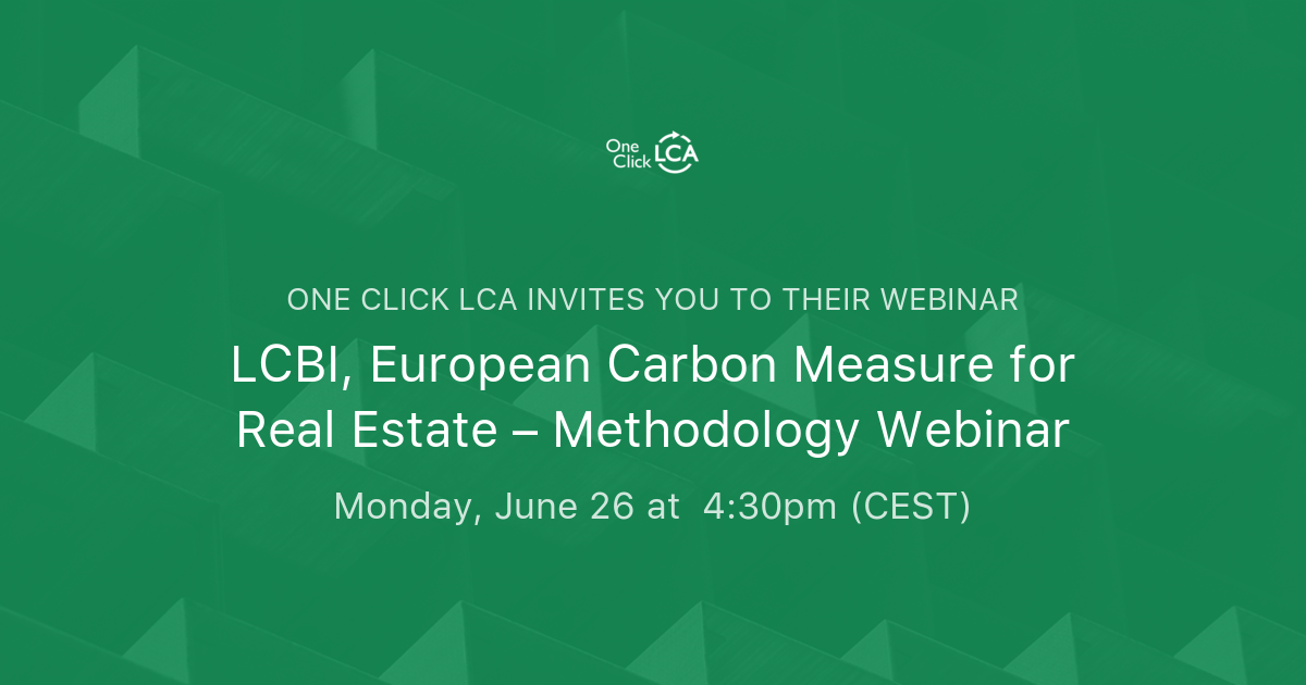 LCBI, European Carbon Measure for Real Estate Methodology inar