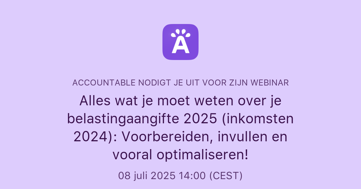 Alles wat je moet weten over je belastingaangifte 2025 (inkomsten 2024 ...