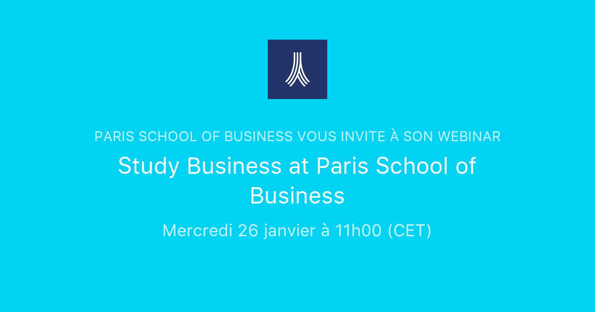 Study Business at Paris School of Business Paris School of Business