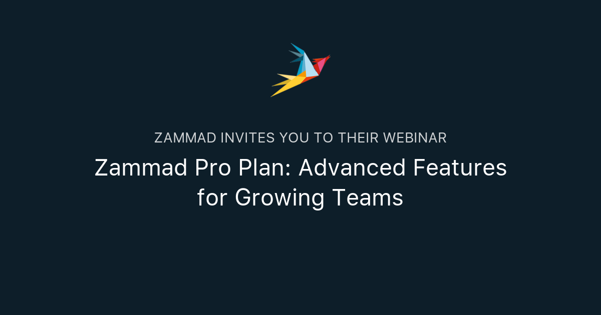 Zammad Pro Plan: Advanced Features for Growing Teams | Zammad