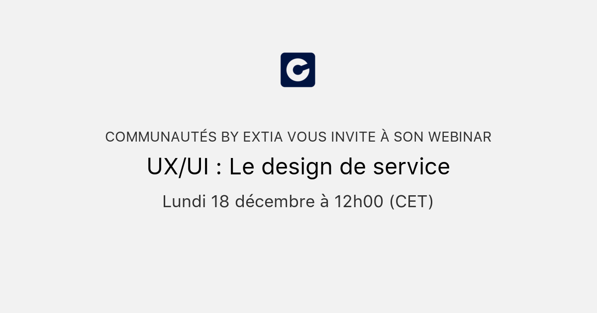 UX/UI : Le design de service | Les Communautés Métiers by Extia