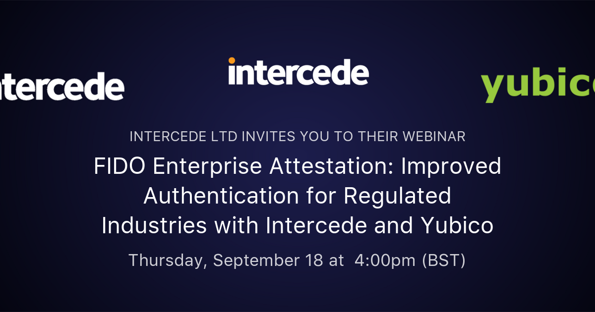 FIDO Enterprise Attestation: Improved Authentication for Regulated ...